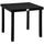Patio Dining Table for 4, Rectangular Aluminum Outdoor Table for Garden Lawn Backyard, Black