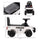Kids Ride On Sliding Car with Hidden Under Seat Storage, Ride On Police Car for Toddler with Megaphone, Anti Dumping Device, Removable Backrest, Foot-to-Floor Design, Aged 18-60 Months, White