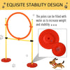 4-piece Portable Pet Agility Training Equipment for Dogs with Weave Pole, Jumping Ring, High Jump, & Tunnel