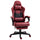 Gaming Chair with Swivel Wheel, Computer Chair with PU Leather, Retractable Footrest, Racing Gaming Chair, Red