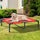 36" x 30" Elevated Cooling Summer Dog Cot Pet Bed With Mesh Ventilation - Red