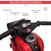 6V Kids Motorcycle Dirt Bike Electric Battery-Powered Ride-On Toy Off-road Street Bike w/ Music Horn Headlights Motorbike for Girls Boy Red