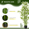 5ft Artificial Bamboo Tree, Faux Decorative Plant in Nursery Pot for Indoor or Outdoor DÃ©cor