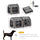 Cat Carrier 39" Portable Soft-Sided Pet With Divider  Dual Compartment  Oxford Fabric  & Storage Bag  Grey