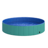 Dog Bathing Tub 12" x 56" Collapsible PVC Pet Foldable Swimming Pool Green / Blue