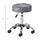 Round Salon Stool Height Adjustable, Hydraulic Rolling Swivel Stool with Wheels, Massage Vanity Chair Home Office, Grey