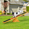 Wooden Dog Agility Seesaw for Training and Exercise, Platform Equipment Run Game Toy Weather Resistant Pet Supplies 71"L x 12"W x 12"H