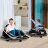 12V Kids Bumper Car Twins Motor, w/ Parent Remote Control, Lights, 360° Rotation