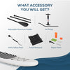 Black Inflatable Stand Up Paddle Board Ultra-Light Yoga SUP with Non-Slip Deck Pad, Premium Accessories