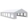 39 x 23ft Party Tent & Carport, Large Outdoor Canopy Tent with Removable Sidewalls and Windows, White Tents for Parties, Wedding and Events