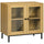 Storage Cabinet Kitchen Sideboard with Glass Doors Metal Legs for Living Room Dining Room Bedroom Grey