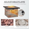 32 Inch Square Propane Fire Pit Table, 50,000BTU Gas Firepit with Protective Cover, Lava Rocks, CSA Certification for Outdoor, and Patio