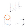 3PC Portable Dog Agility Training Equipment Pet Obstacle Exercise Adjustable Jump Ring High Jumper w/ Carry Bag