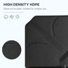 4 Pieces Patio Umbrella Base, Outdoor Cantilever Offset Umbrella Weights w/ U-Locking, 123 lb. Capacity Water or 158 lb. Capacity Sand, Black