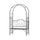23.25" W x 80" H Metal Garden Arbor Archway for 2 People with Relaxing Bench & Delicate Scrollwork for Weddings & Various Climbing Plant