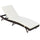 Patio Chaise Lounge, Pool Chair with 5 Position Adjustable Backrest & Cushion, Outdoor PE Rattan Wicker Sun Tanning Seat, White