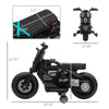 6V Kids Electric Motorcycle with LED Lights Music Siren Horn for 3-5 Years Old, 33.75" x 17.25" x 22.75", Black