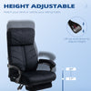 High-Back Office Chair Computer Desk Chair with Footrest Reclining Function and Adjustable Height Black