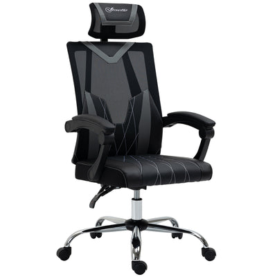 Office Chair Ergonomic Desk Chair with Rotate Headrest, Lumbar Support & Adjustable Height, 360Â° Swivel Computer Chair