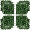 12PCS Artificial Boxwood Wall Panels 20" x 20" Float Grass Privacy Fence Screen Faux Hedge Greenery Backdrop for Home Garden Backyard Balcony
