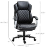 350lbs Heavy Duty Home Executive Office Chair Tall and Big Mesh Faux Leather Rocker Ergonomic with Wheel, Adjustable Height, 360Â°Swivel