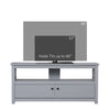 TV Stand, Entertainment Center with Storage, 46" TV Space, Grey