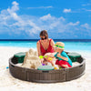 Children's Sandpit Playset for Backyard, Chocolate Brown