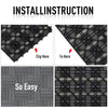 12"x 12" Wood-Plastic Composite 11PCS Quick Interlocking Flooring & Patio Deck Tiles -Grey