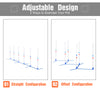 Adjustable Agility Training Equipment for Dogs with Weaves Poles and Storage Bag