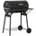 30" Charcoal Barbecue Grill with Wheels Outdoor Barbecue with Adjustable Charcoal Rack, Storage Shelf, Wheel, for Garden Camping Picnic