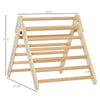 Kids Triangle Climber Foldable Climbing Triangle Ladder for Toddler Play Structure Climbing Toy Indoor Playful Gym Natural