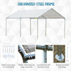 9.5' x 9.2' x 8.5' 2-Room Heavy Duty Carport Canopy with Water/UV Fighting Material & a Simple Open Design