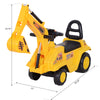3 in 1 Ride On Toy Excavator Digger Scooter Pulling Cart Pretend Play Construction Truck