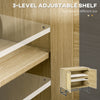 Sideboard Cabinet with Rattan Doors, Adjustable Shelf, Metal Base, Storage Cabinet for Living Room, Bedroom, Kitchen,