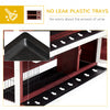 54" 2-Story Rabbit Hutch Bunny Cage With Openable Roof, No Leak Tray and Fun Enclosed Run, Indoor/Outdoor
