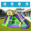 5-in-1 Inflatable Water Slide, Kids Castle Bounce House Includes Slide, Basket, Pool, Water Gun, Climbing Wall with Carry Bag, Repair Patches, 680W Air Blower