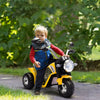 Kids 6V Electric Motorcycle Tricycle Ride-On Toy for Kids 18 - 36 Months, Yellow