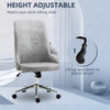 Mid-Back Home Office Chair, Height Adjustable Task Chair with 360 Degree Swivel and Tilt Function, Grey
