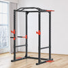 Power Tower Squat Cage, Adjustable Multi-Function Home Gym Weightlifting Exercise Workout Station, Black