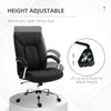 High Back Swivel Home Office Chair Task Ergonomic Linen Fabric Computer Chair, with Arm, Adjustable Height, Black