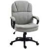 Massage Office Chair with 2 Vibration Points, USB Power, Height Adjustable Computer Chair, Comfy Desk Chair, Light Gray
