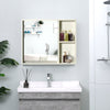 31.5 Inch x 25.5 Inch Medicine Cabinet with Mirror, 2-Tier Storage Shelf, Wall Mounted Bathroom Cabinet, White