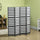 Screen Divider Room Divider Screen with Foldable Design for Indoor Bedroom Office 5' White Grey