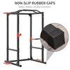 Power Tower Squat Cage, Adjustable Multi-Function Home Gym Weightlifting Exercise Workout Station, Black