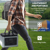 Portable Power Station 614Wh LiFePO4 Battery with PD Fast Fully Charging, 2x110V/600W Pure Sine Wave AC Outlets