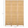 Hand Woven Room Divider, 3 Panel Bamboo Folding Privacy Screen for Home Office, 47.25"x67"x0.75", Natural