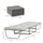 2 In 1 Sofa Bed, Convertible Guest Sleeper Bed with Thick Padded Sponge and Storage Box for Bedroom Living Room, Grey