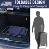 Folding Lounger Chair Metal Frame Folding Sun Lounger Curved Reclining Chair 120Â° / 180Â° W/ Head Pillow Navy