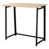 Writing Desk, 31.5" Folding Table for Small Space, Computer Desk with Metal Frame, Space-Saving Workstation for Home Office, Black