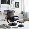 360-Degree Seat Swivel Massage Recliner Chair with Remote Control, Black